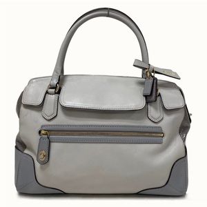 COACH 25073 Poppy Colorblock Grey Satchel